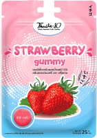 "Fruite-10" Chewy Assorted Fruits Gummy Strawberry Flavoured 25gm.